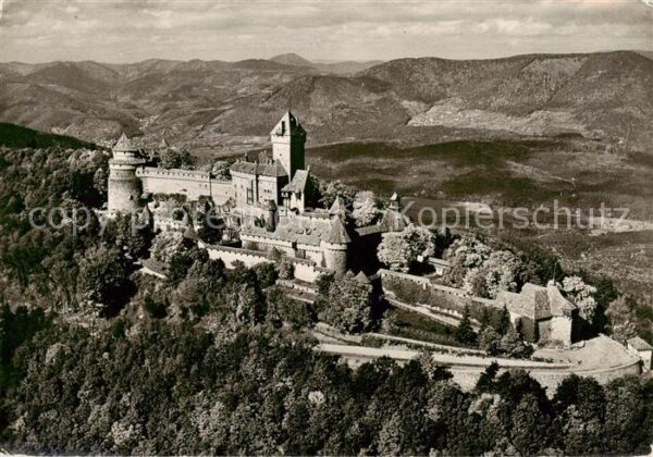 Haut-Koenigsbourg Hohkoenigsburg Le Chateau Vue aerienne