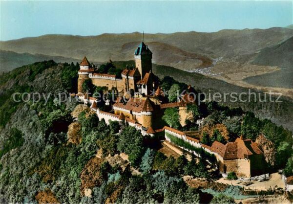 Haut-Koenigsbourg Hohkoenigsburg Le Chateau Vue aerienne
