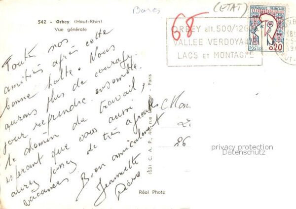 Orbey Haut Rhin Vue generale – Bild 2