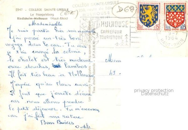 Riedisheim 68 Alsace Le Naegeleberg College Sainte Ursule – Bild 2