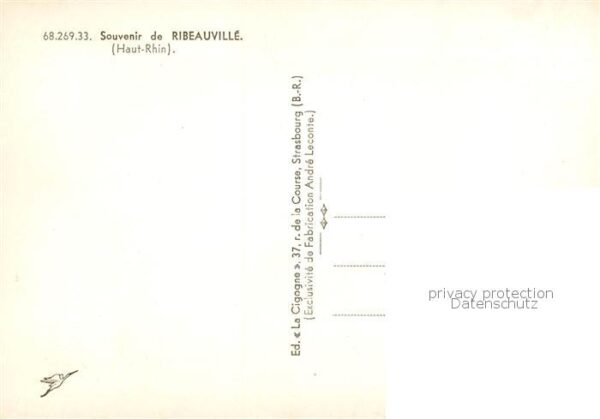 Ribeauville Haut Rhin Alsace 68 Souvenir de la ville Tour Chateau Costu – Bild 2
