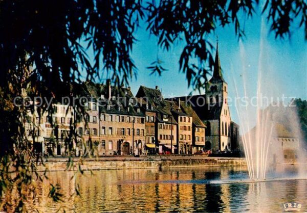Strasbourg 67 Alsace Ill Quai des pêcheurs Eglise Saint Guil