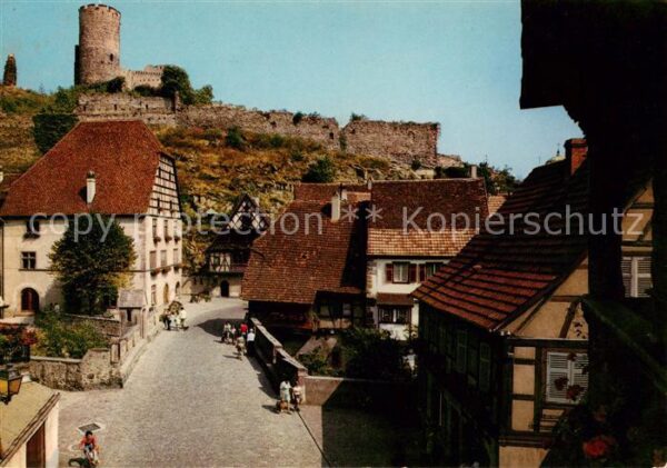 Kaysersberg Haut Rhin Pont fortifié au-dessus de la Weiss Cha