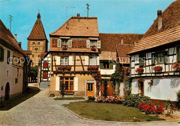 Bergheim 68 Alsace Place du Marché vieilles maisons Tour M