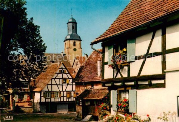 Bouxwiller Saverne Maisons alsaciennes et l Eglise