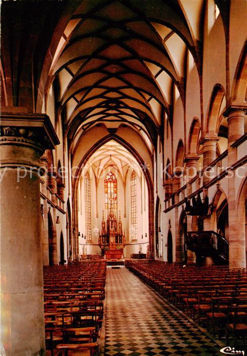 Molsheim Intérieur de l Eglise collégiale des Jé