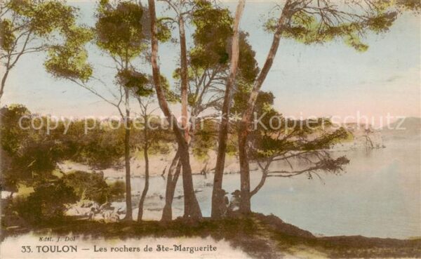 Toulon -sur-Mer 83 Var Les rochers de Ste Marguerite