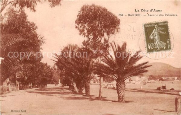 Bandol 83-sur-Mer Avenue des Palmiers