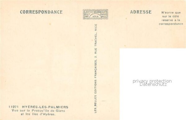 Hyeres-les-Palmiers 83 Var Vue sur la Presqu’ile de Gians et les I – Bild 2