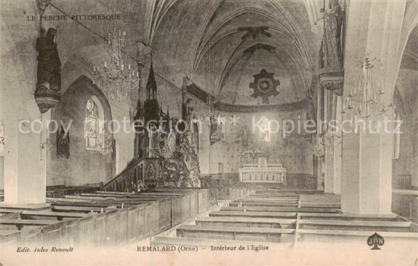 Remalard 61 Orne Interieur de l'Eglise