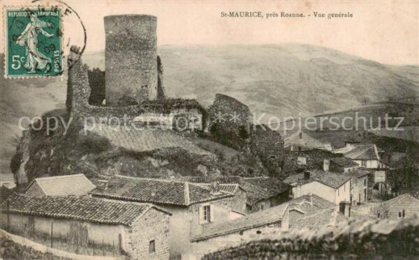 St Maurice sur Loire pres Roanne Vue generale