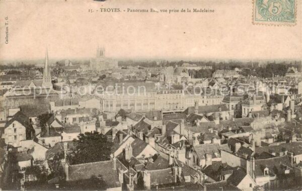 Troyes 10 Panorama Est vue prise de la Madeleine