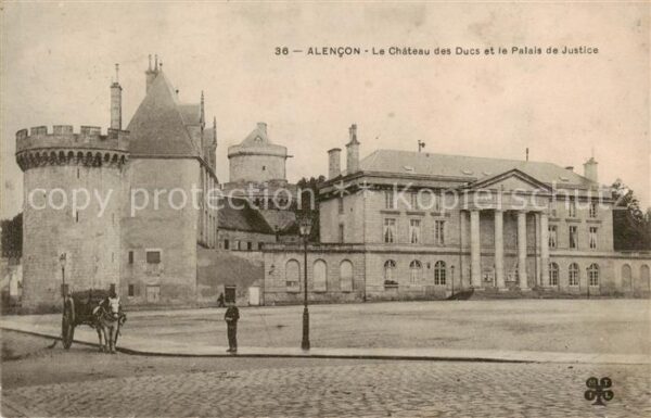 Alencon 61 Le Chateau des Ducs et le Palais de Jus