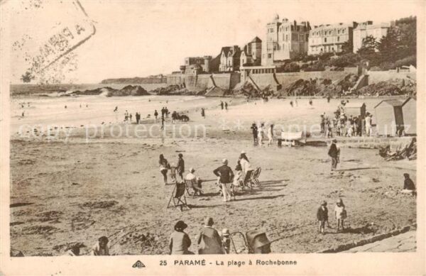 Parame St-Malo 35 La plage a Rochebonne