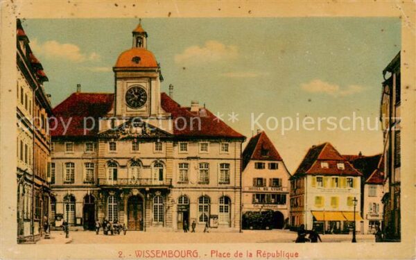Wissembourg Weissenburg Alsace Place de la Republique