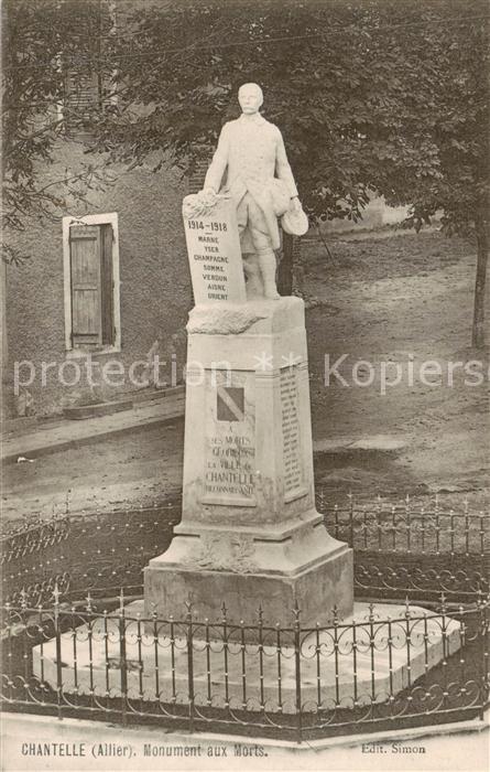 Chantelle-le-Chateau 03 Allier Monument aux Morts