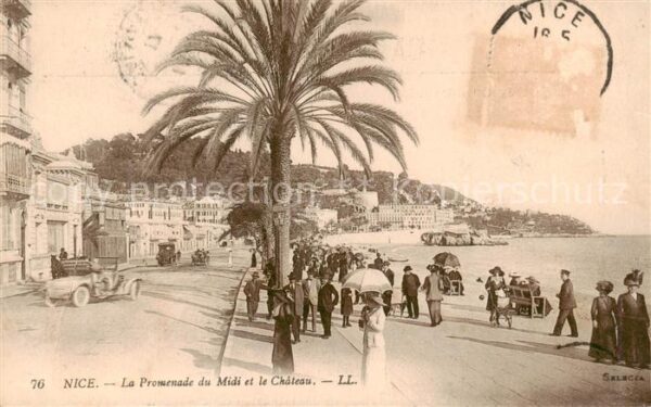 Nice  06 Nizza La Promenade du Midi et le Chateau