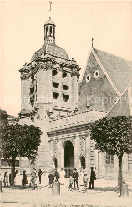 Pontoise 95 Val-d Oise Clocher de Notre Dame
