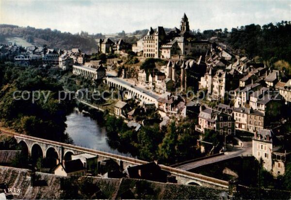 Uzerche Vue generale de la Cite batie su un pro