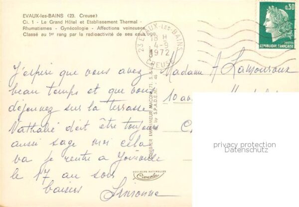 Evaux-les-Bains Grand Hotel et Etablissement Thermal Rh – Bild 2