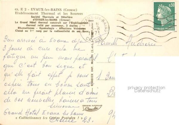 Evaux-les-Bains Le Grand Hotel thermal – Bild 2