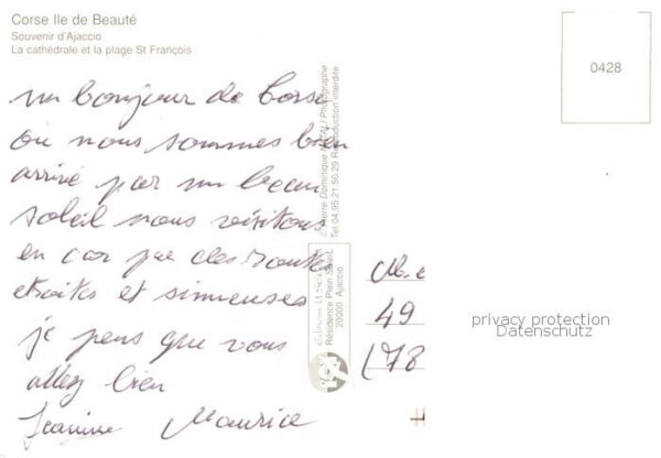 Ajaccio Corse 2A La cathedrale et la plage St Francois – Bild 2