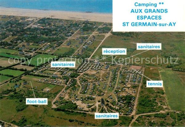 St-Germain-sur-Ay Camping Aux Grandes Espaces Vue aerienn