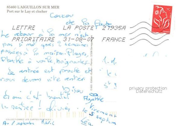L Aiguillon-sur-Mer Port sur le Lay et clocher – Bild 2