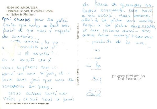 Noirmoutier-en-l Ile Dominant le port le chateau feodal et l – Bild 2
