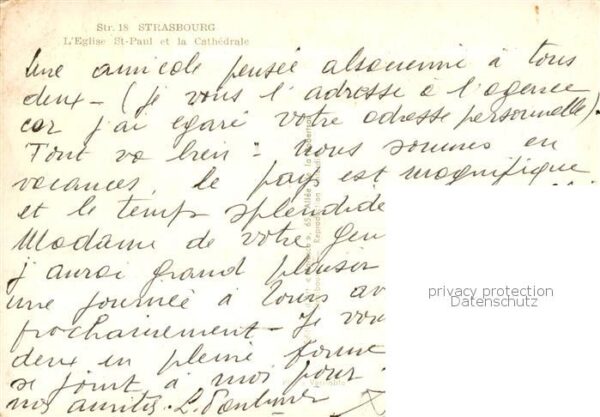 Strasbourg 67 Alsace Eglise St Paul et la Cathedrale – Bild 2