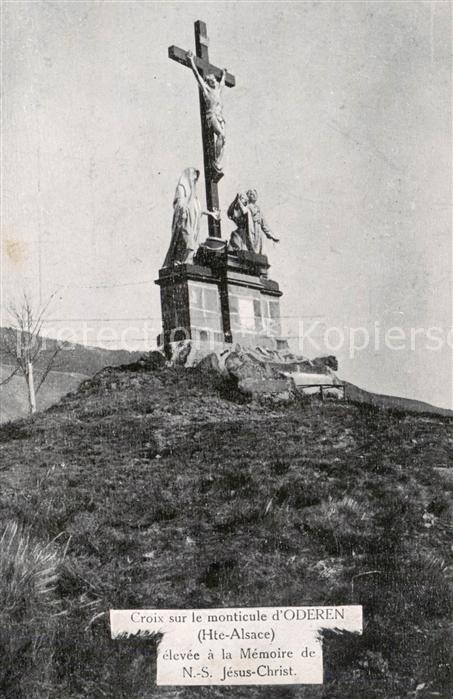 Oderen Haut Rhin Croix sur le monticule d’Oderen elevee