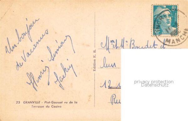 Granville 50 Manche Plat Gousset vu de la Terrasse du Casin – Bild 2