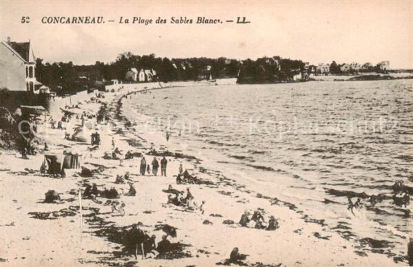 Concarneau 29 Finistere La Plage des Sables Blanes