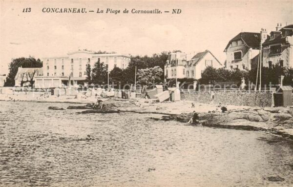Concarneau 29 Finistere La Plage de Cornouaille