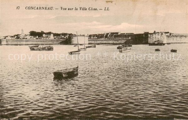 Concarneau 29 Finistere Vue sur la Ville Close