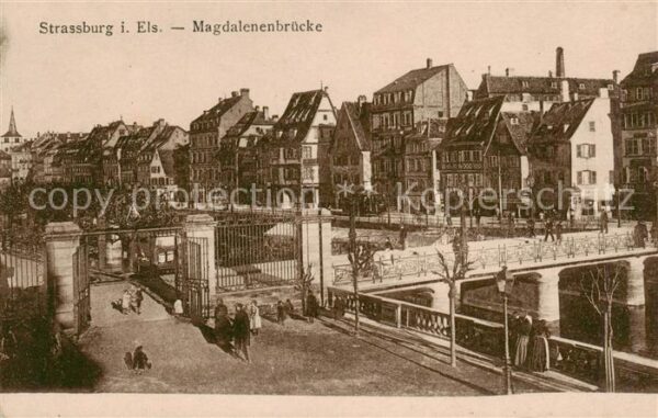 Strassburg Elsass Magdalenenbrücke