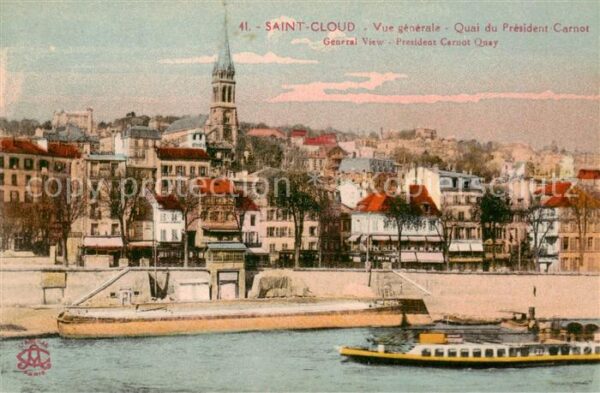 Saint-Cloud 92 Paris Vue generale Quai du President Carnot