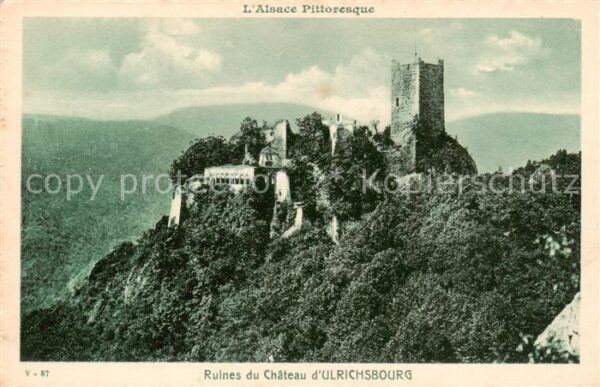Ulrichsbourg Ulrichsburg Ribeauville Als Ruines du Chateau d_Ulrichsbourg