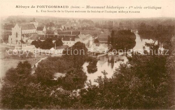 Fontgombaud Fontgombault Monument historique Une boucle de la Cr