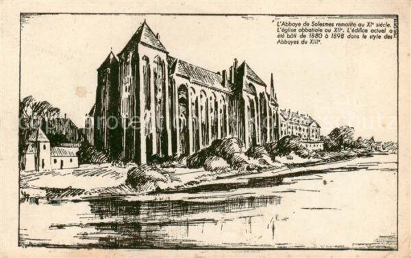Solesmes Abbaye St-Pierre-de-72 Sable-su Motiv