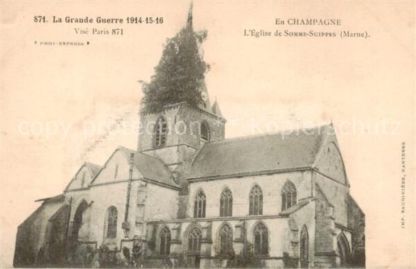 Somme-Suippes Somme-Suippe 51 Marne Eglise
