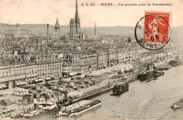 Rouen 76 Vue generale prise du Transbordeur