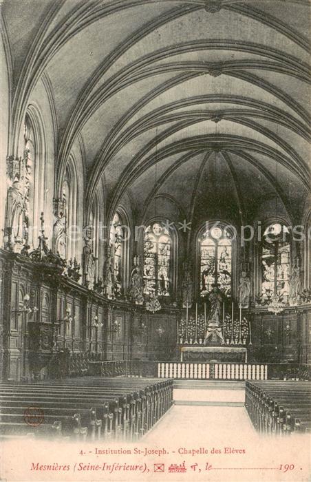 Mesnieres-en-Bray 76 Institution St Joseph Chapelle des Elev