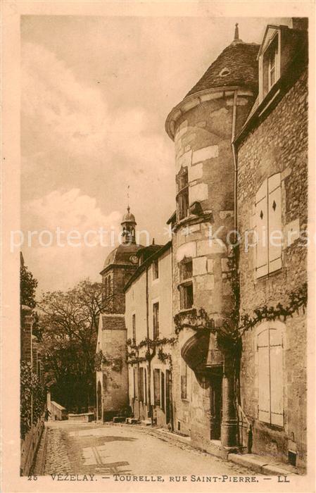 Vezelay 89 Yonne Tourelle Rue Saint Pierre