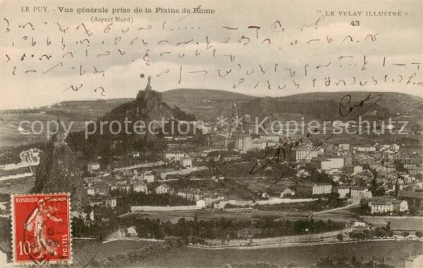 Le Puy  en-Velay 43 Haute-Loire Vue generale prise de la Plaine de Rome