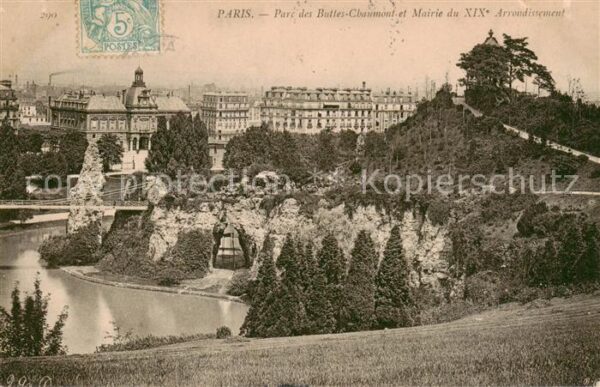 Paris 75 Parc des Buttes Chaumont et Mairie du X