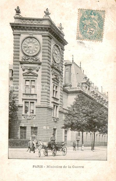 Paris 75 Ministere de la Guerre