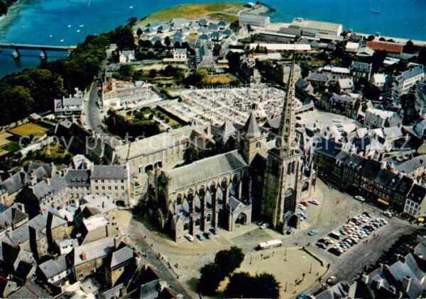 Treguier Cotes d Armor Eglise Vue aerienne