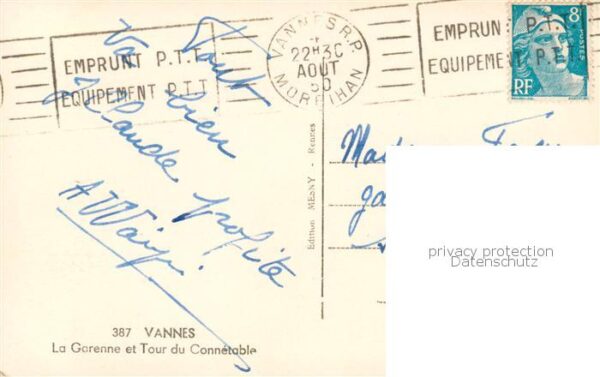 Vannes 56 La Garenne et Tour du Connetable – Bild 2