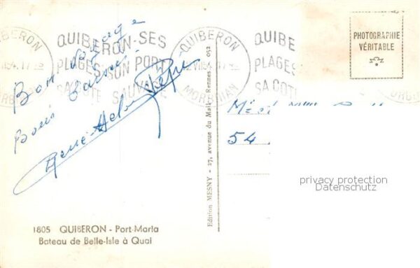 Quiberon 56 Morbihan Port Maria Bateau de Belle Isle a Quai – Bild 2
